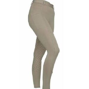 Shires Albrion Womens Albany Equestrian Full Seat Tights Breeches in Beige XL